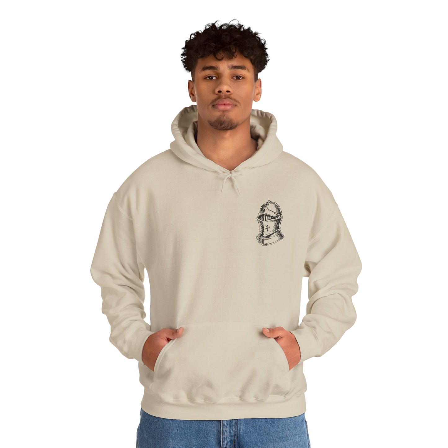 The Full Armor of God Christian Hoodie — Root and Rise Co. — Ephesians 6:12-13 Gildan 18500 Unisex Hoodie