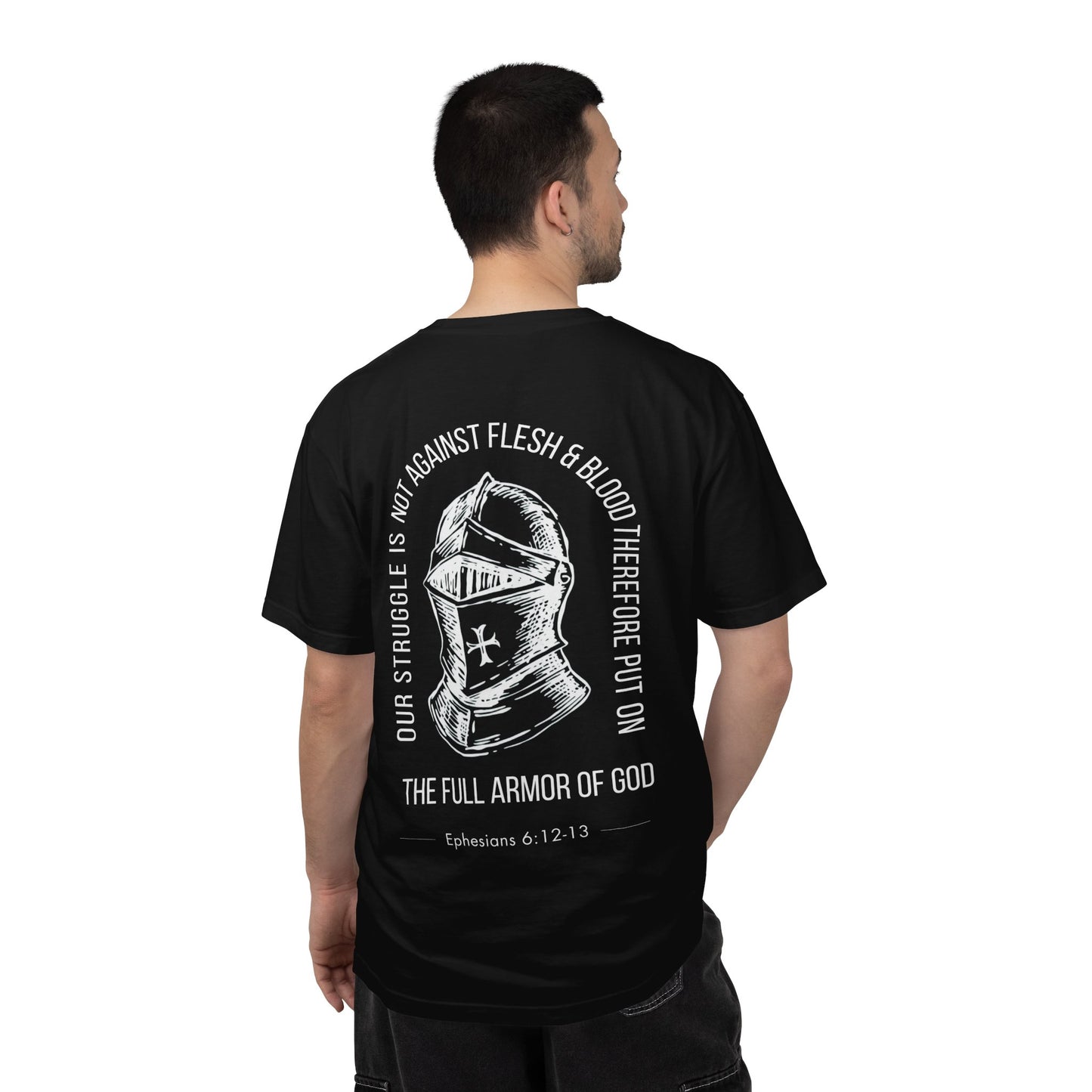 The Full Armor of God Christian T-Shirt — Root and Rise Co. — Ephesians 6:12-13 Comfort Colors 1717 Unisex Tee