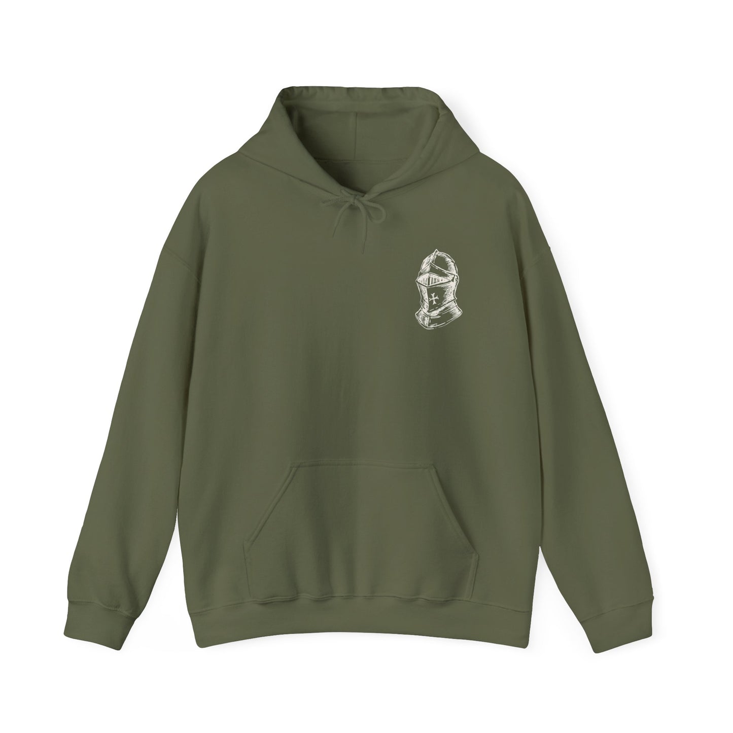 The Full Armor of God Christian Hoodie — Root and Rise Co. — Ephesians 6:12-13 Gildan 18500 Unisex Hoodie