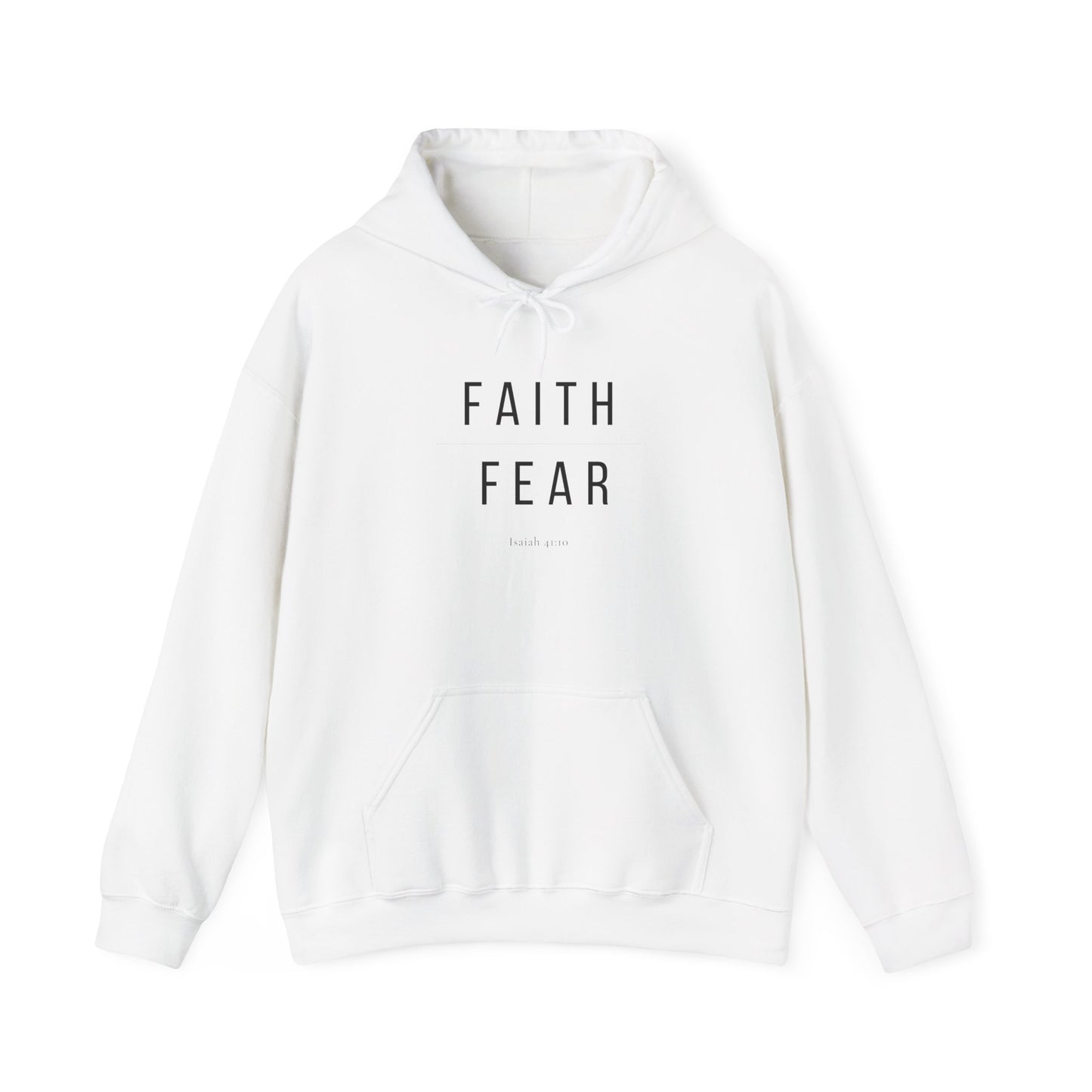 Faith Over Fear Unisex Hoodie — Isaiah 41:10