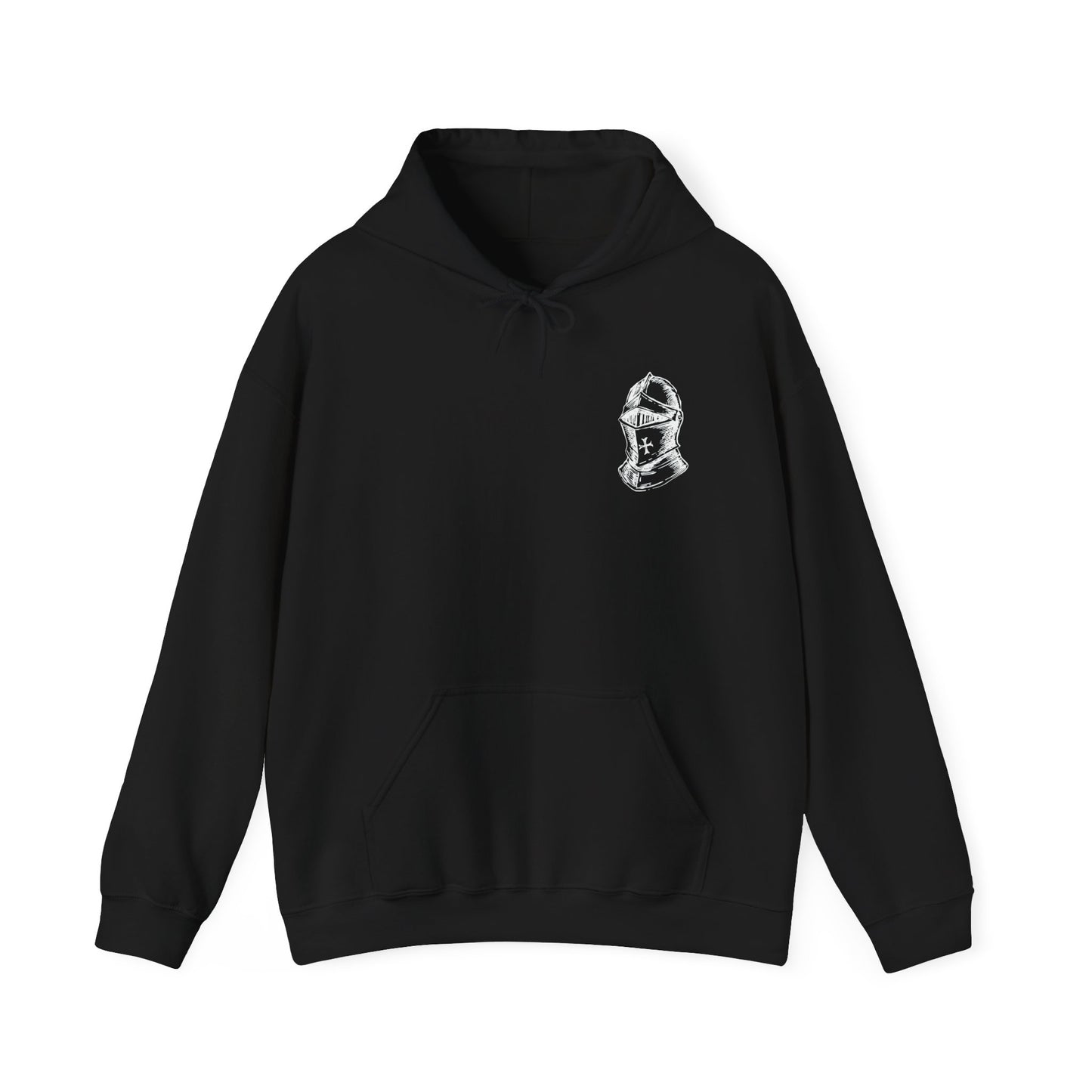 The Full Armor of God Christian Hoodie — Root and Rise Co. — Ephesians 6:12-13 Gildan 18500 Unisex Hoodie
