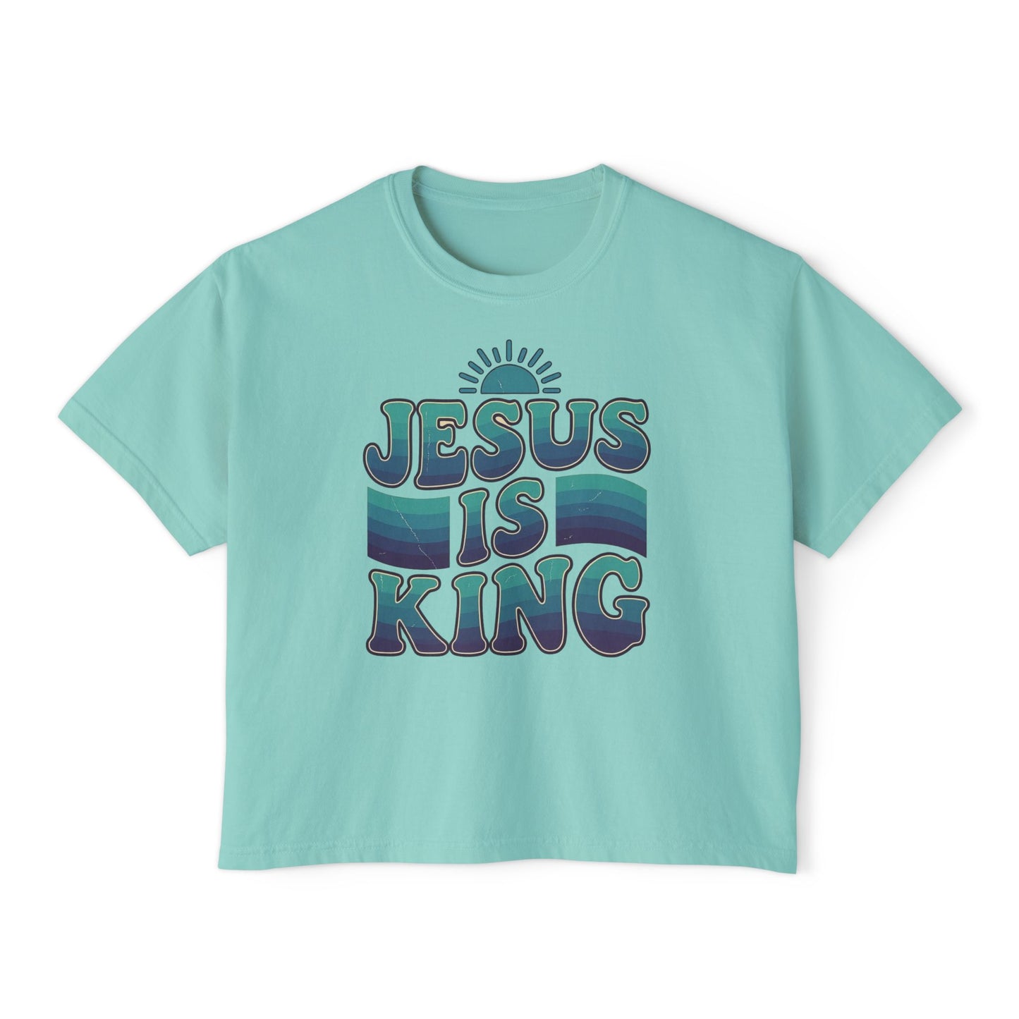 Jesus Is King Women's Boxy Tee — Revelation 19:16