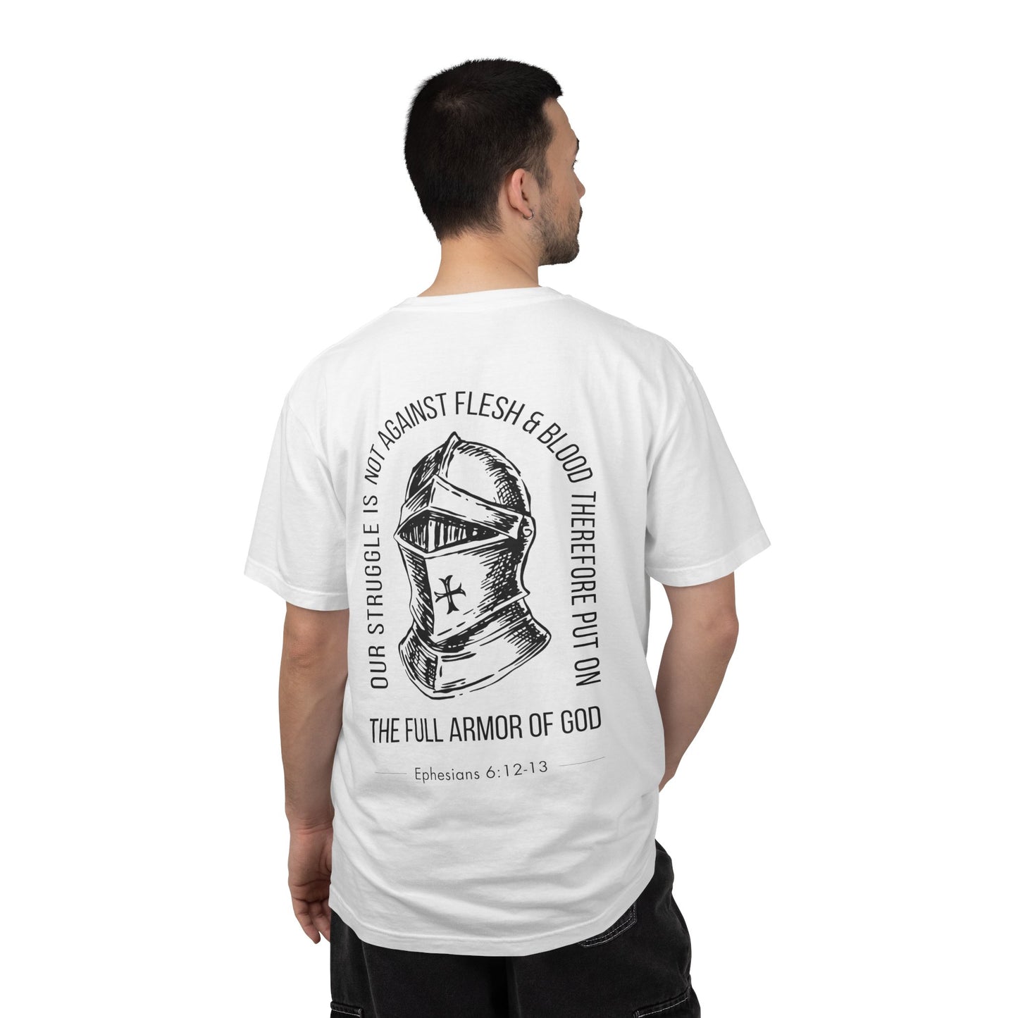 The Full Armor of God Christian T-Shirt — Root and Rise Co. — Ephesians 6:12-13 Comfort Colors 1717 Unisex Tee