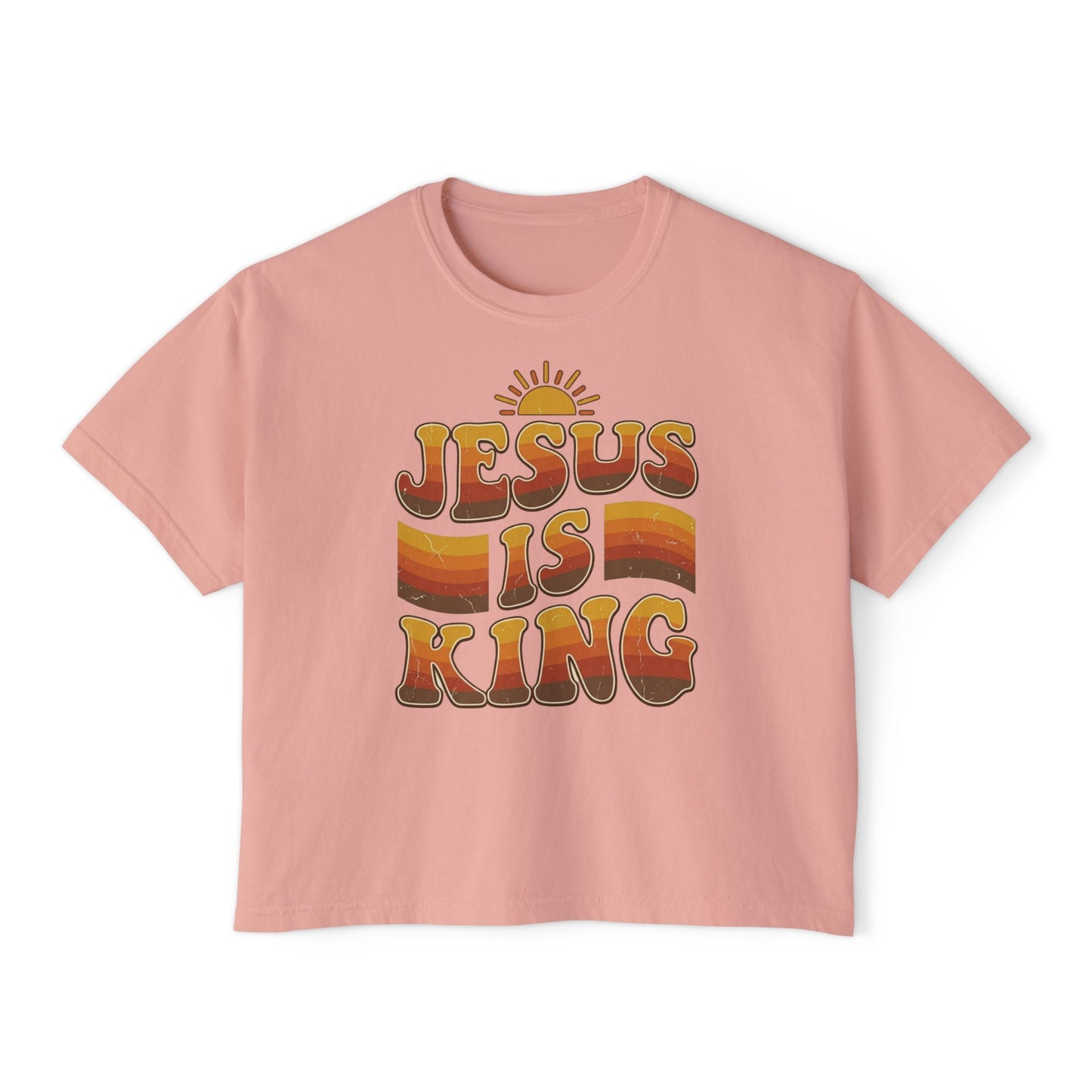 Jesus Is King Women's Boxy Tee — Revelation 19:16