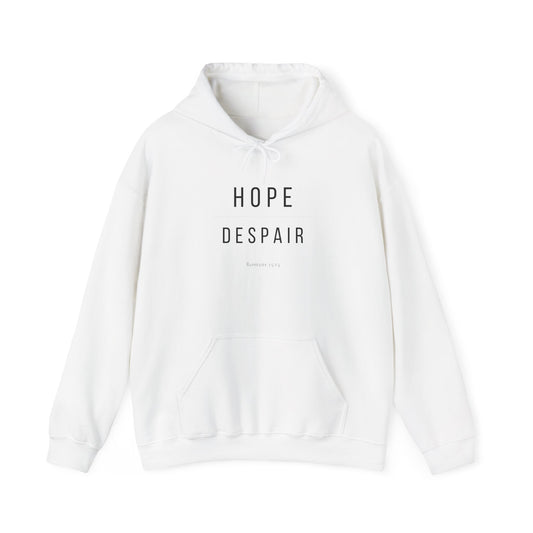 Hope Over Despair Christian Hoodie — Romans 15:13 - Gildan 18500 Unisex Hoodie