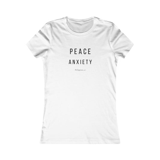 Peace Over Anxiety Women's T-Shirt — Philippians 4:7