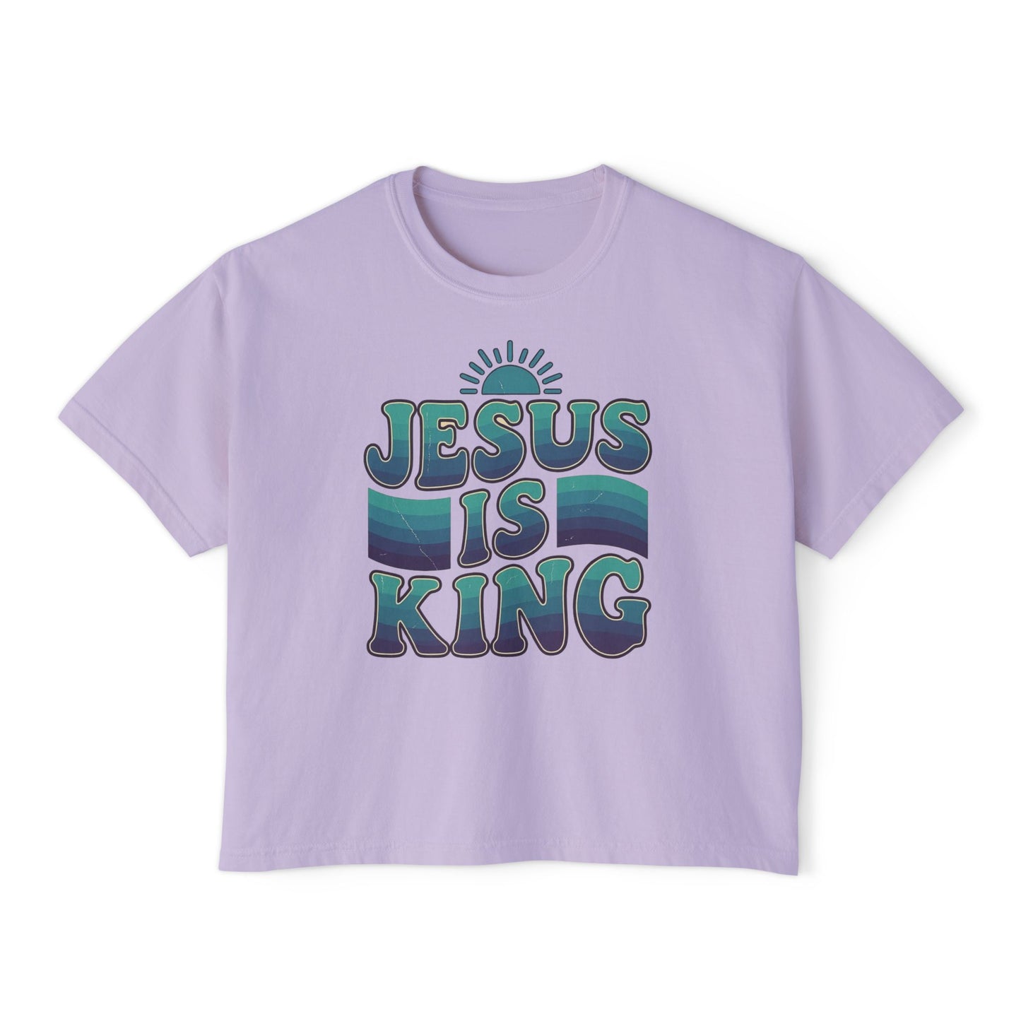 Jesus Is King Women's Boxy Tee — Revelation 19:16