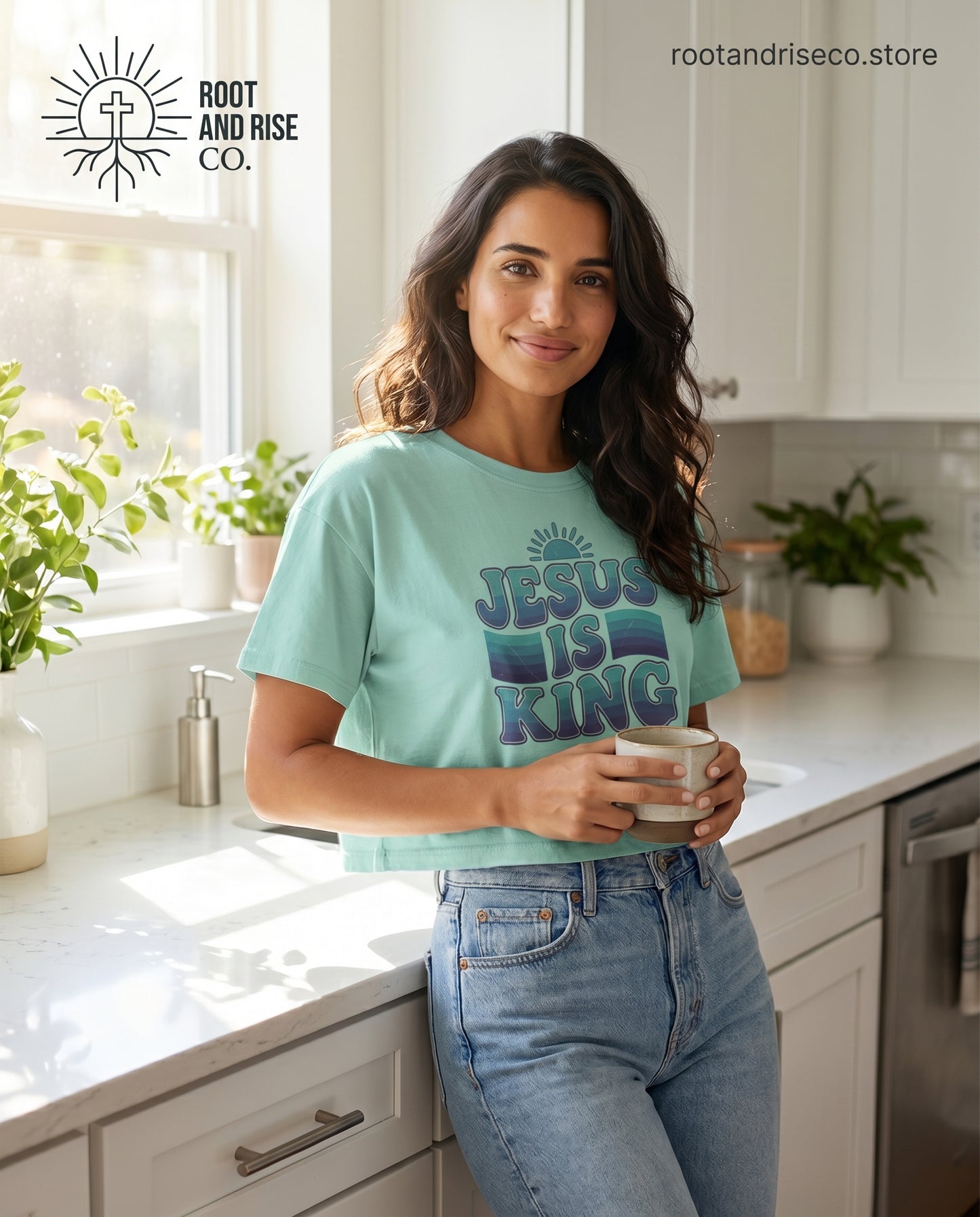 Jesus Is King Women's Boxy Tee — Revelation 19:16