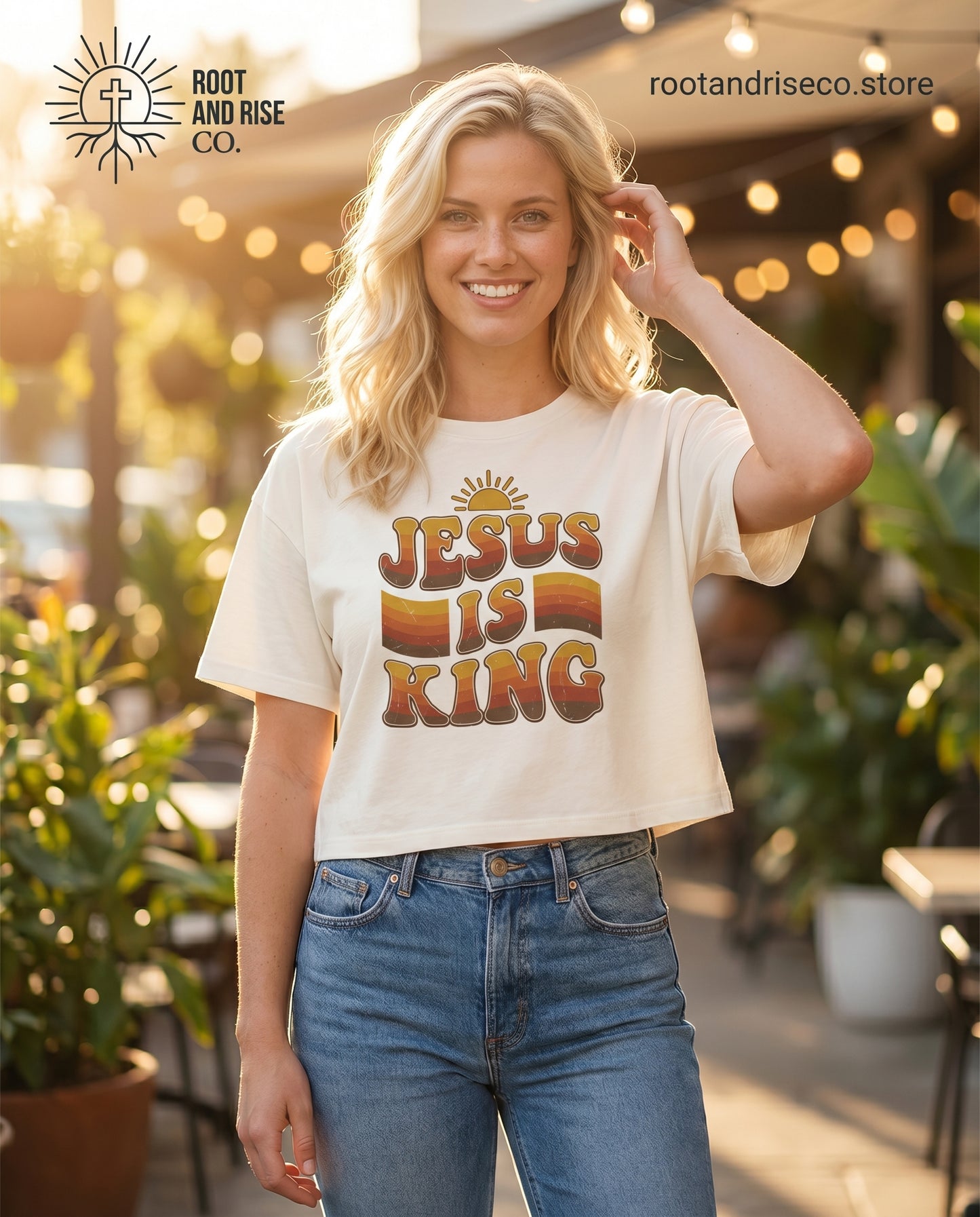 Jesus Is King Women's Boxy Tee — Revelation 19:16